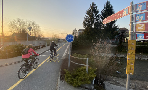 Veloweg in Steffisburg