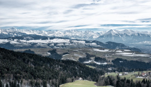 Blick auf Berner Alpen